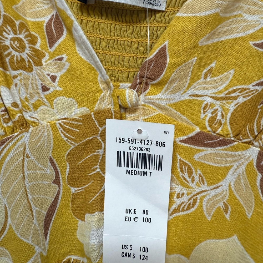 Abercrombie & Fitch Yellow Floral Maxi Dress - Picture 5 of 5